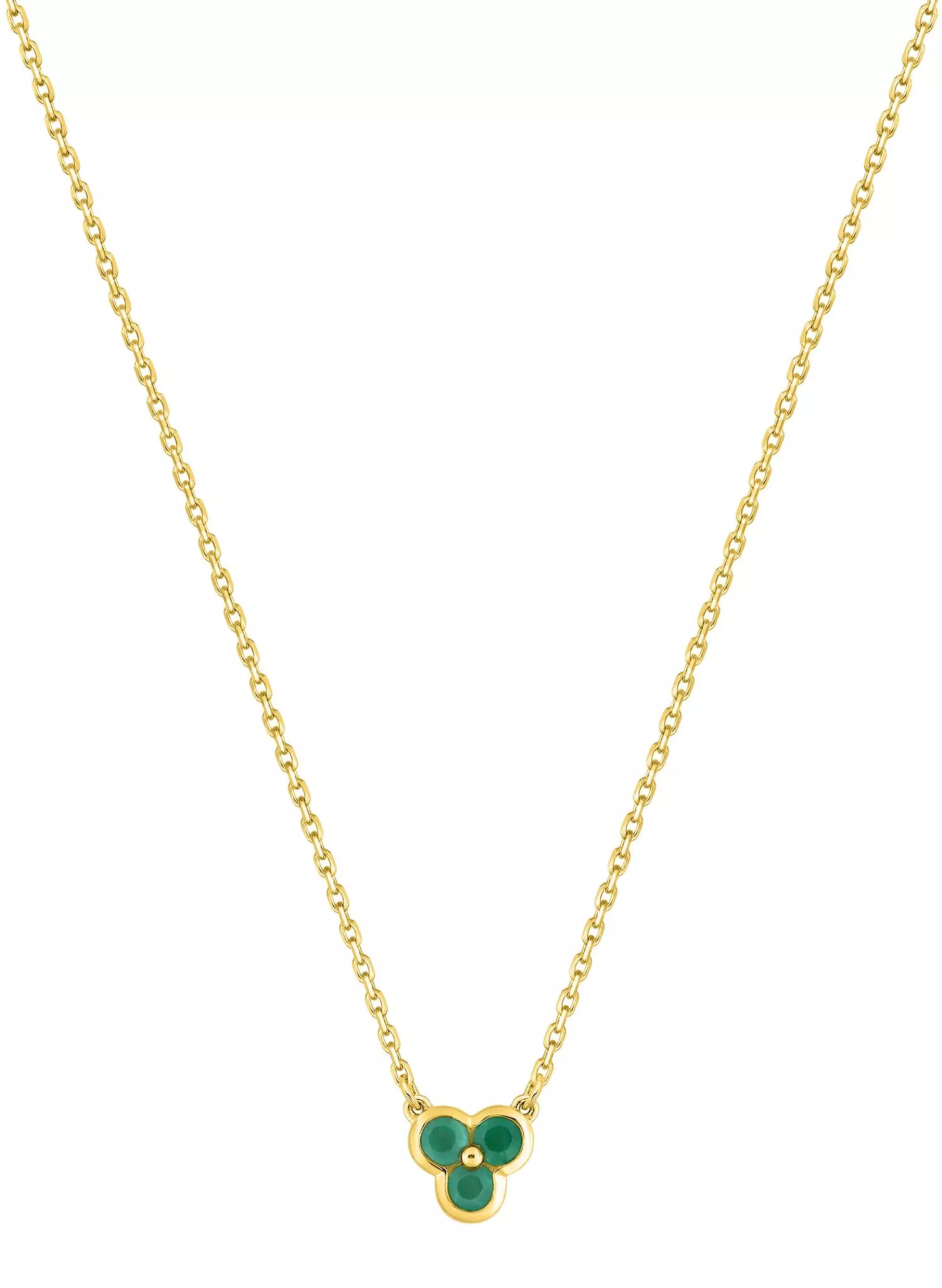 Collier Or Alysa Emeraude - Collier en Or 750 18k - Bijoux en Vogue