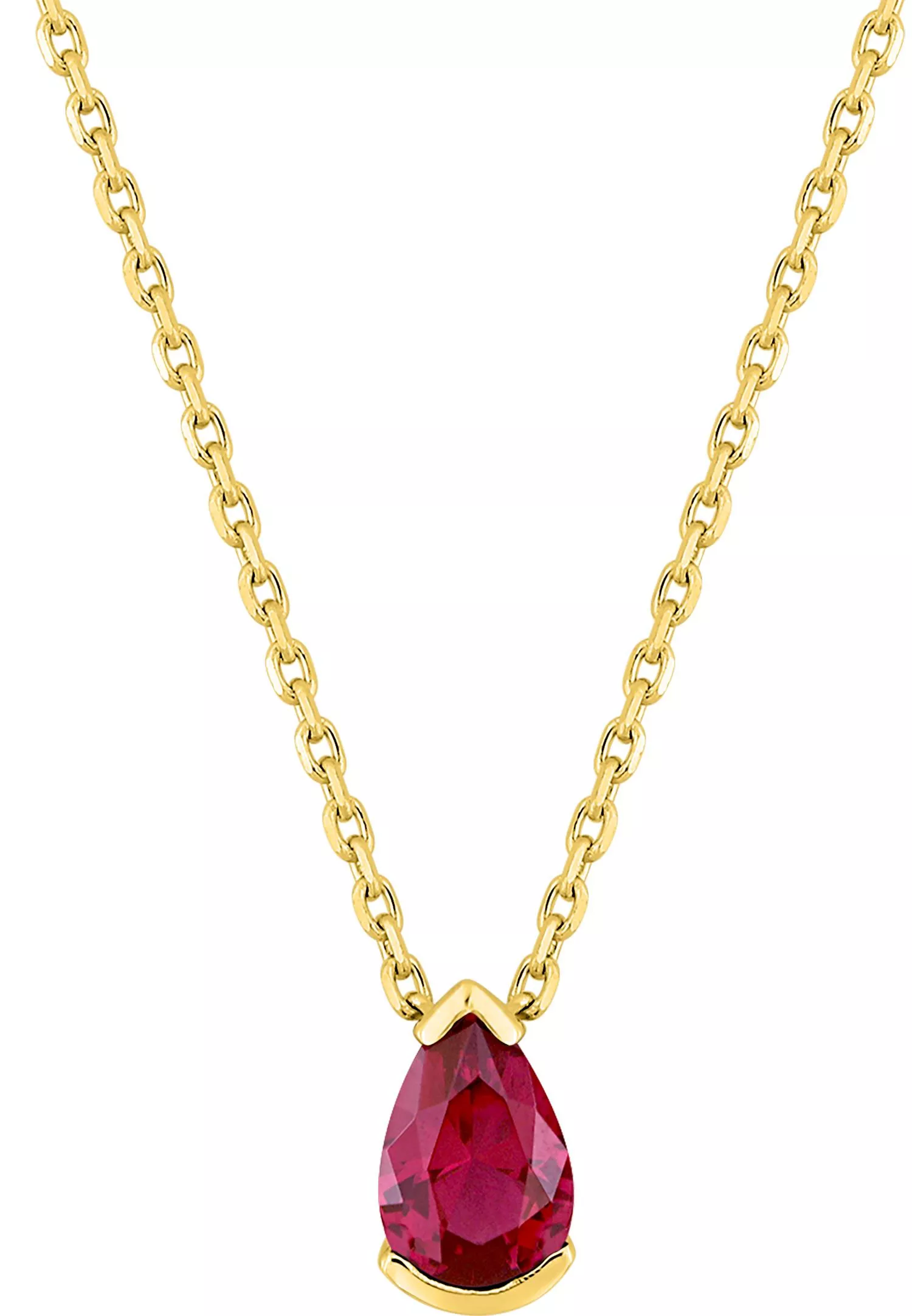 Collier Or Vizzhiniya Rubis - Collier en Or 750 18k - Bijoux en Vogue