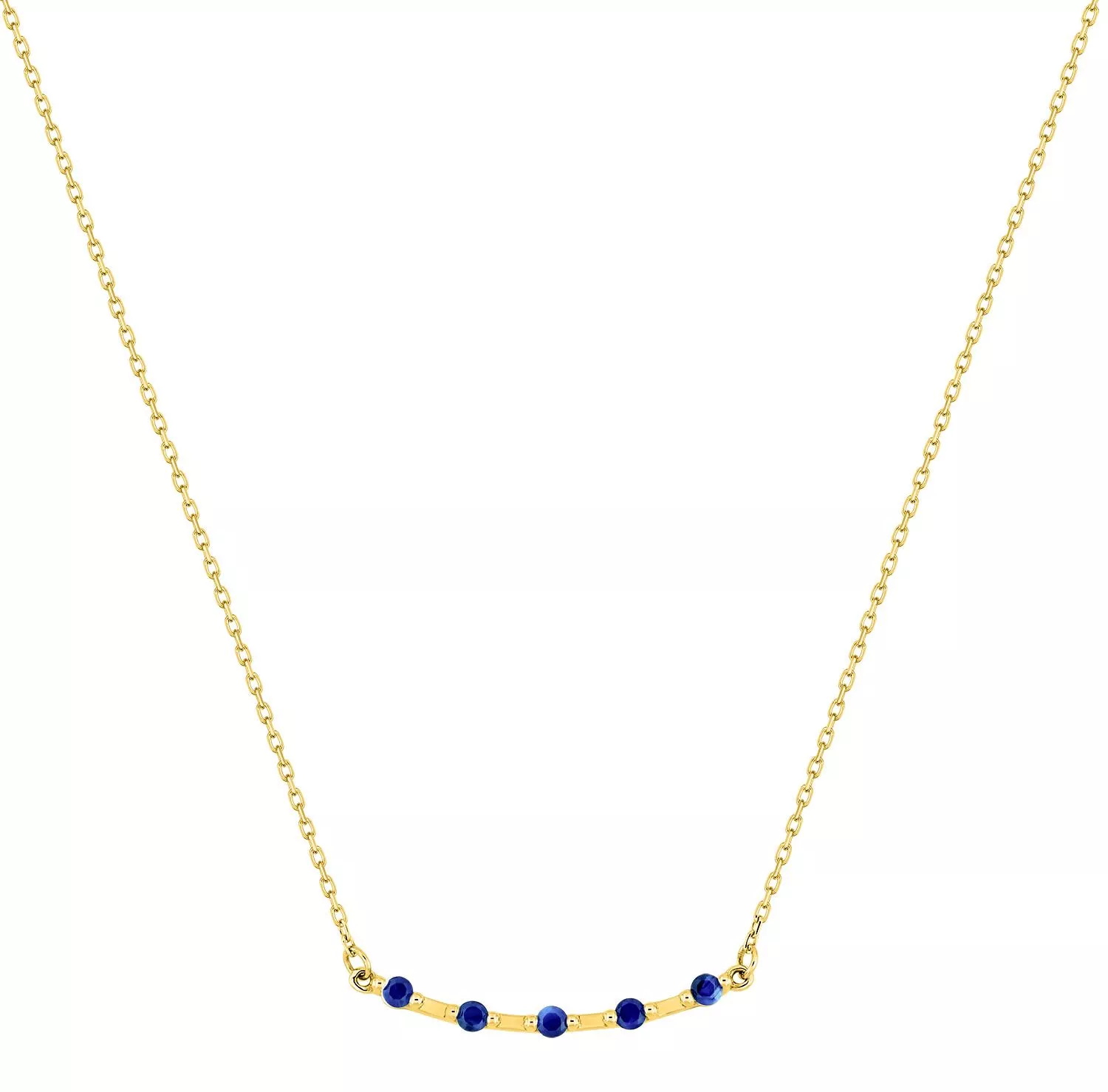 Collier Or Stefcia Saphir - Collier en Or 750 18k - Bijoux en Vogue