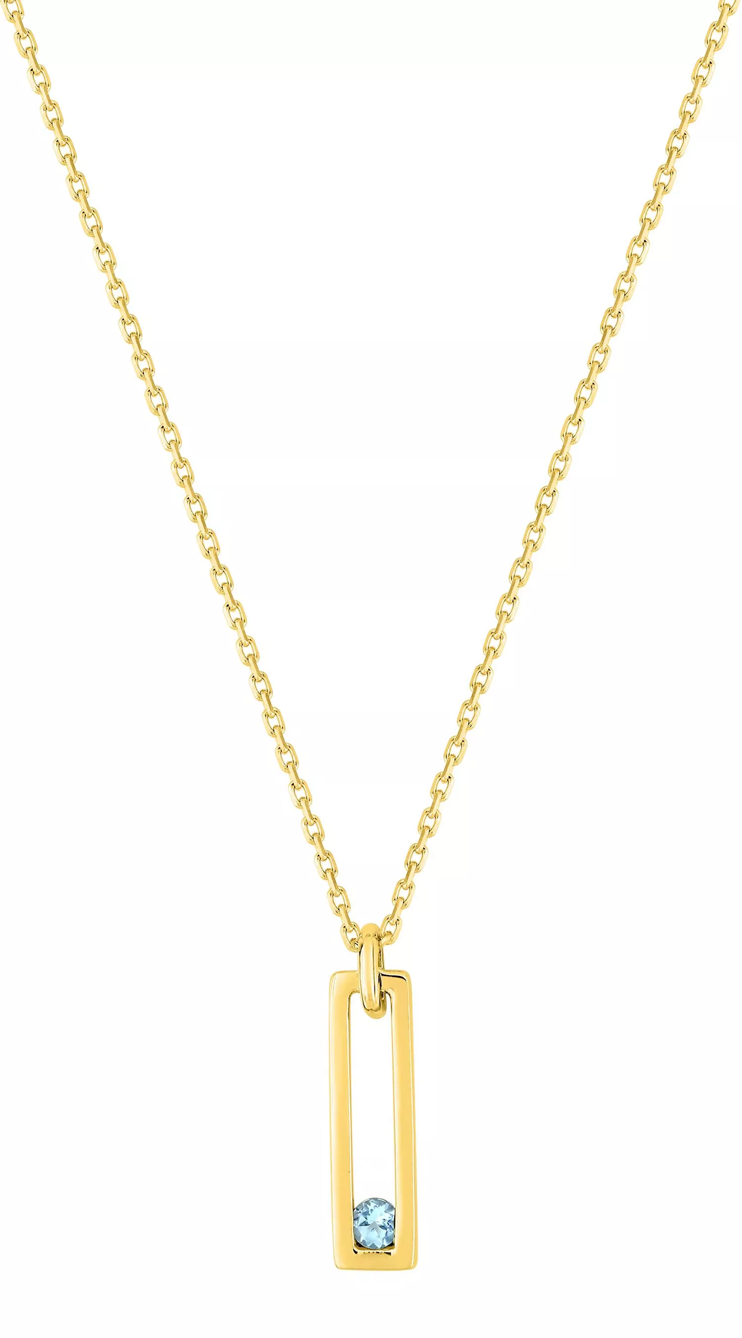 Collier Or Larriaga bleu Topaze - Collier en Or 750 18k - Bijoux en Vogue