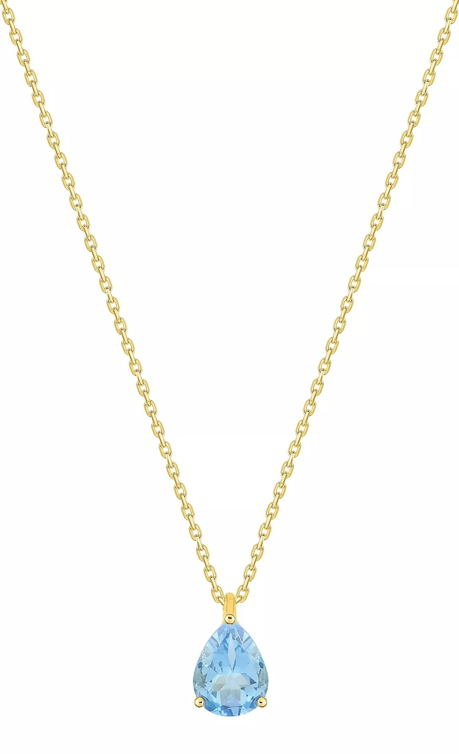 Collier Or Komanda bleu Topaze - Collier en Or 750 18k - Bijoux en Vogue
