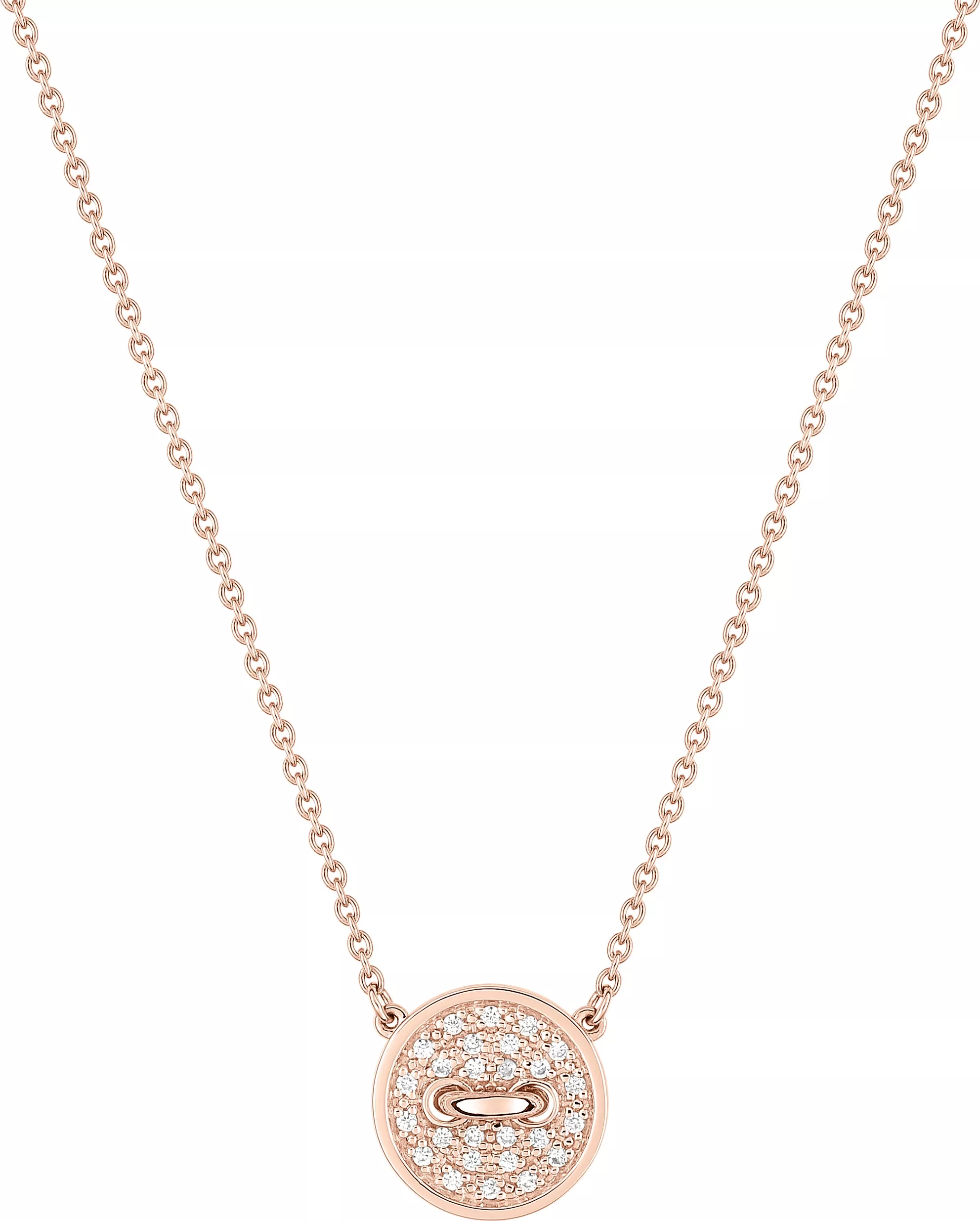 Collier Or Rose Valence Diamant - Collier en Or 750 18k - Bijoux en Vogue