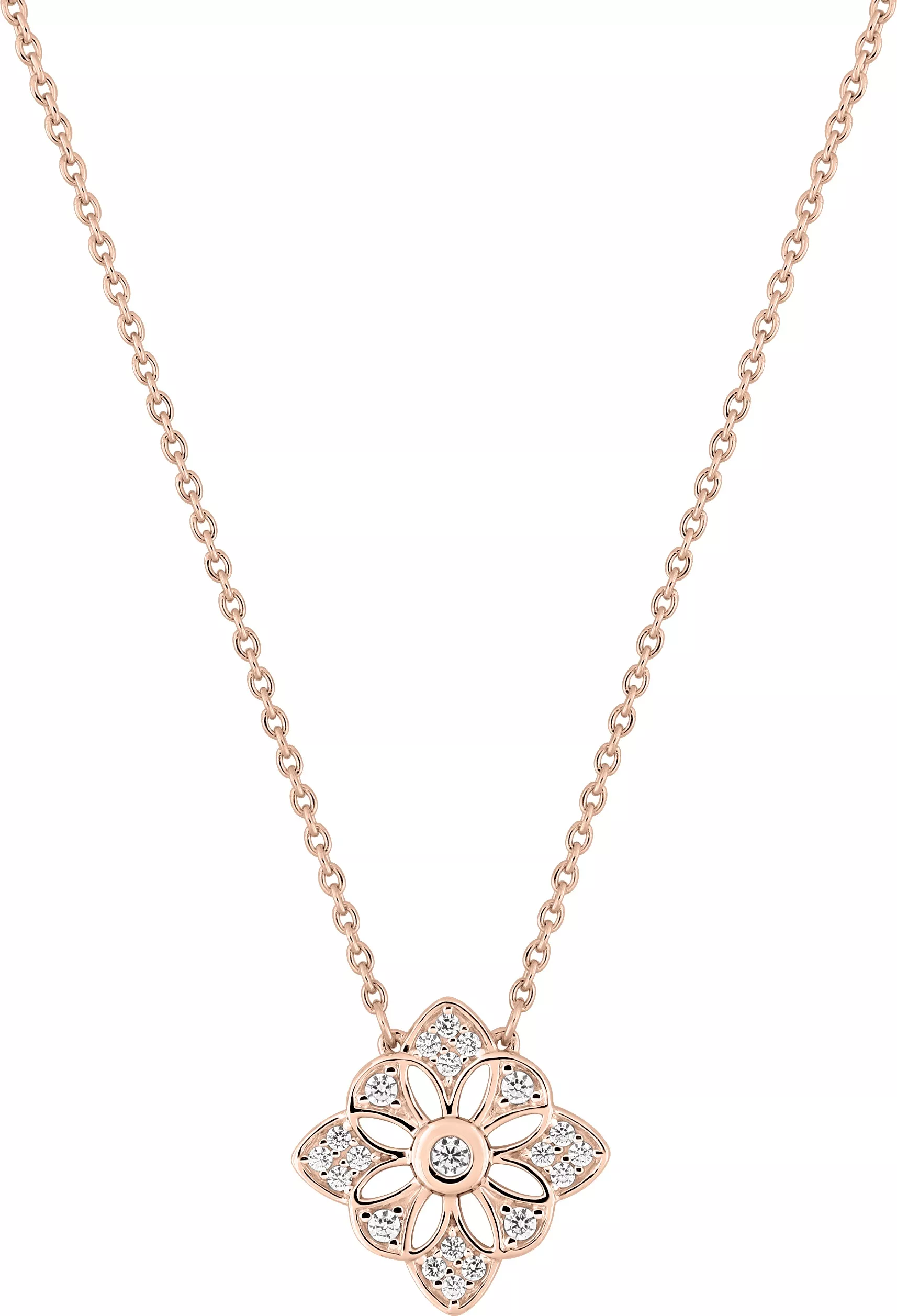 Collier Or Rose Gaetanne Diamant - Collier en Or 750 18k - Bijoux en Vogue