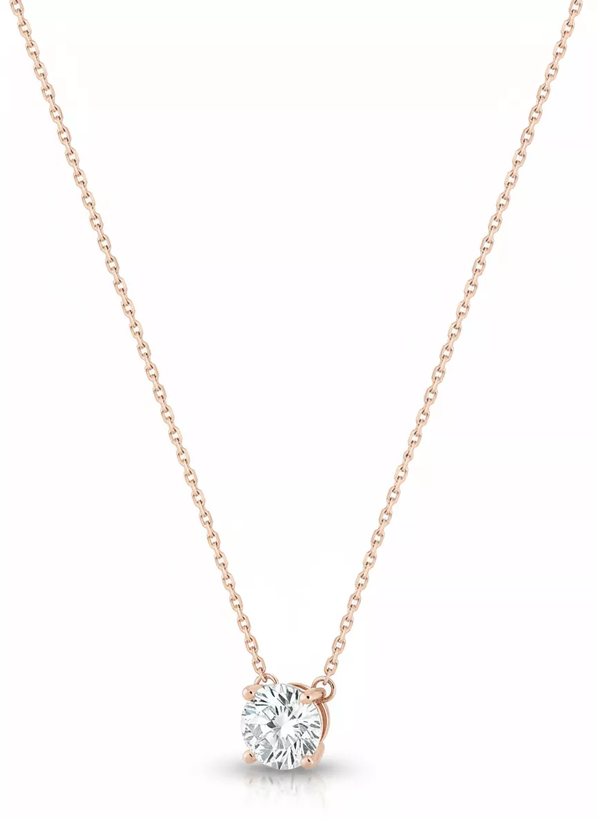 Collier Or Rose Palata Diamant - Collier en Or 750 18k - Bijoux en Vogue