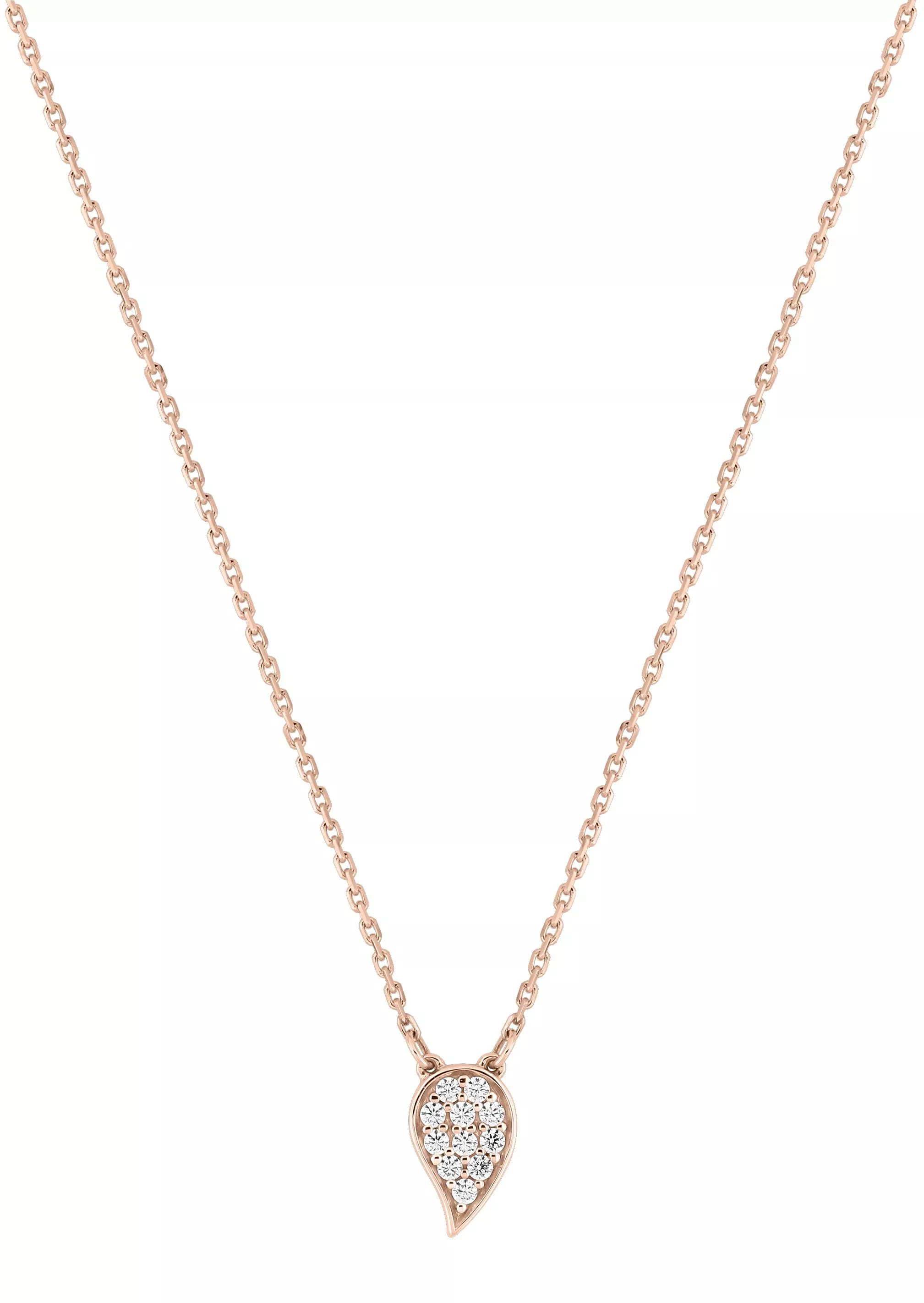 Collier Or Rose Khava Zirconium - Collier en Or 750 18k - Bijoux en Vogue