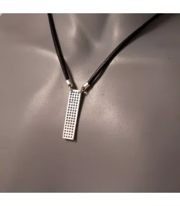 Collier pour homme Pixels Ataboe "125-1/28" - Collier en Argent - Bijoux en Vogue