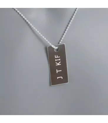 Collier pour homme Messages Mebarik "097-14-31" - Collier en Argent - Bijoux en Vogue