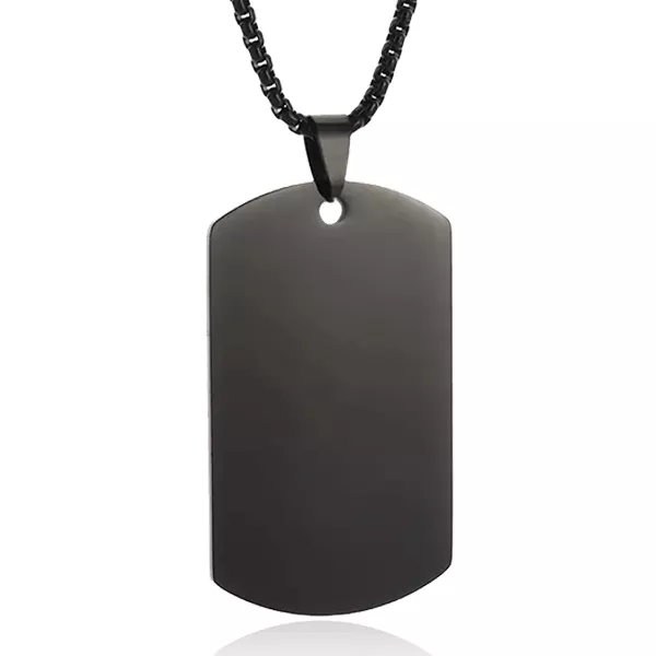 Collier plaque militaire gravable Belal - Collier - Bijoux en Vogue