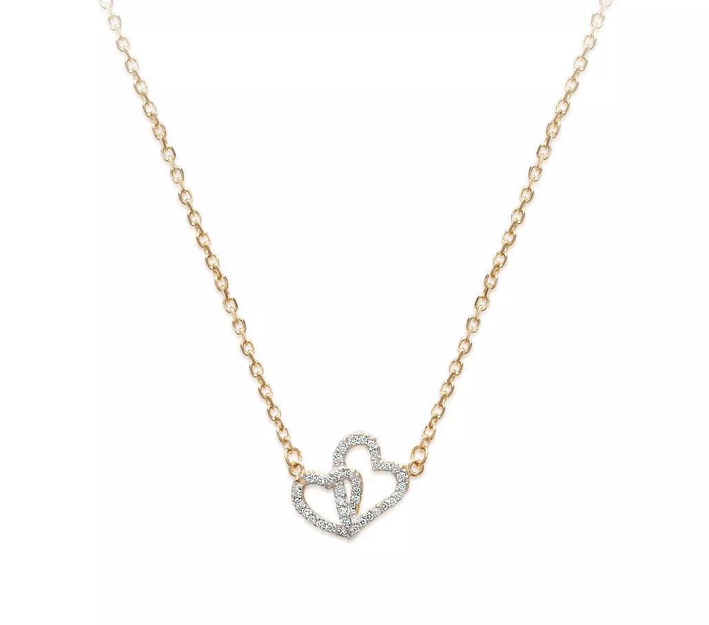 Collier coeur Ninette unis Amour - Collier en Plaqué Or - Bijoux en Vogue