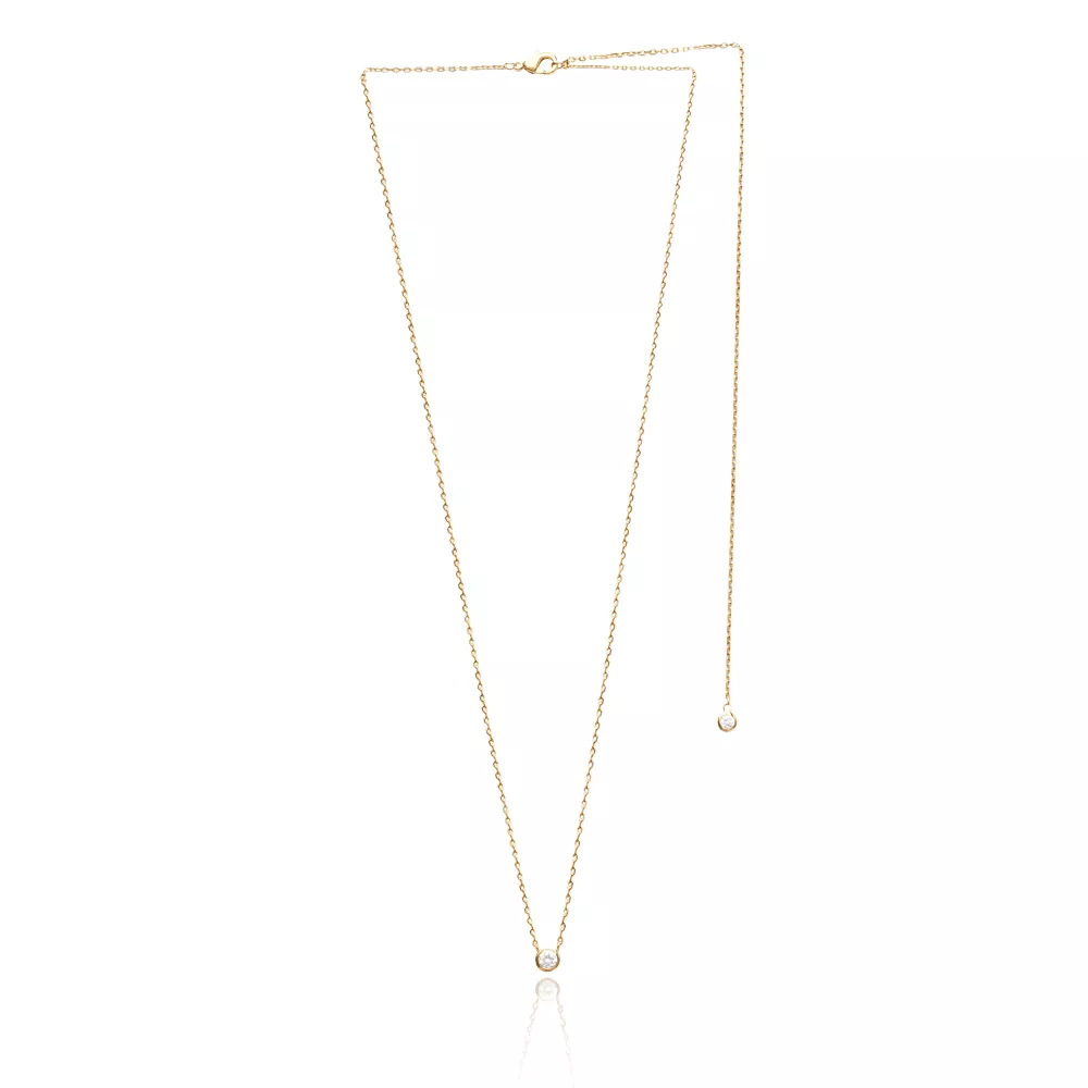 Collier plaqué or Gerrie Strass - Collier en Plaqué Or - Bijoux en Vogue