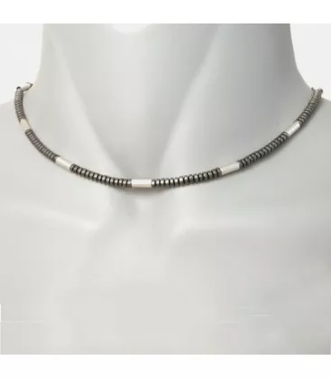 Ras de cou pour homme Séquentielle Lobato "109-1" - Collier en Argent - Bijoux en Vogue