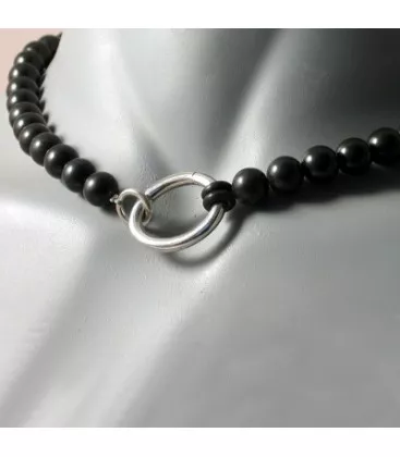 Ras de cou pour homme Tibétaine Geofroy "124-4A" - Collier en Argent - Bijoux en Vogue