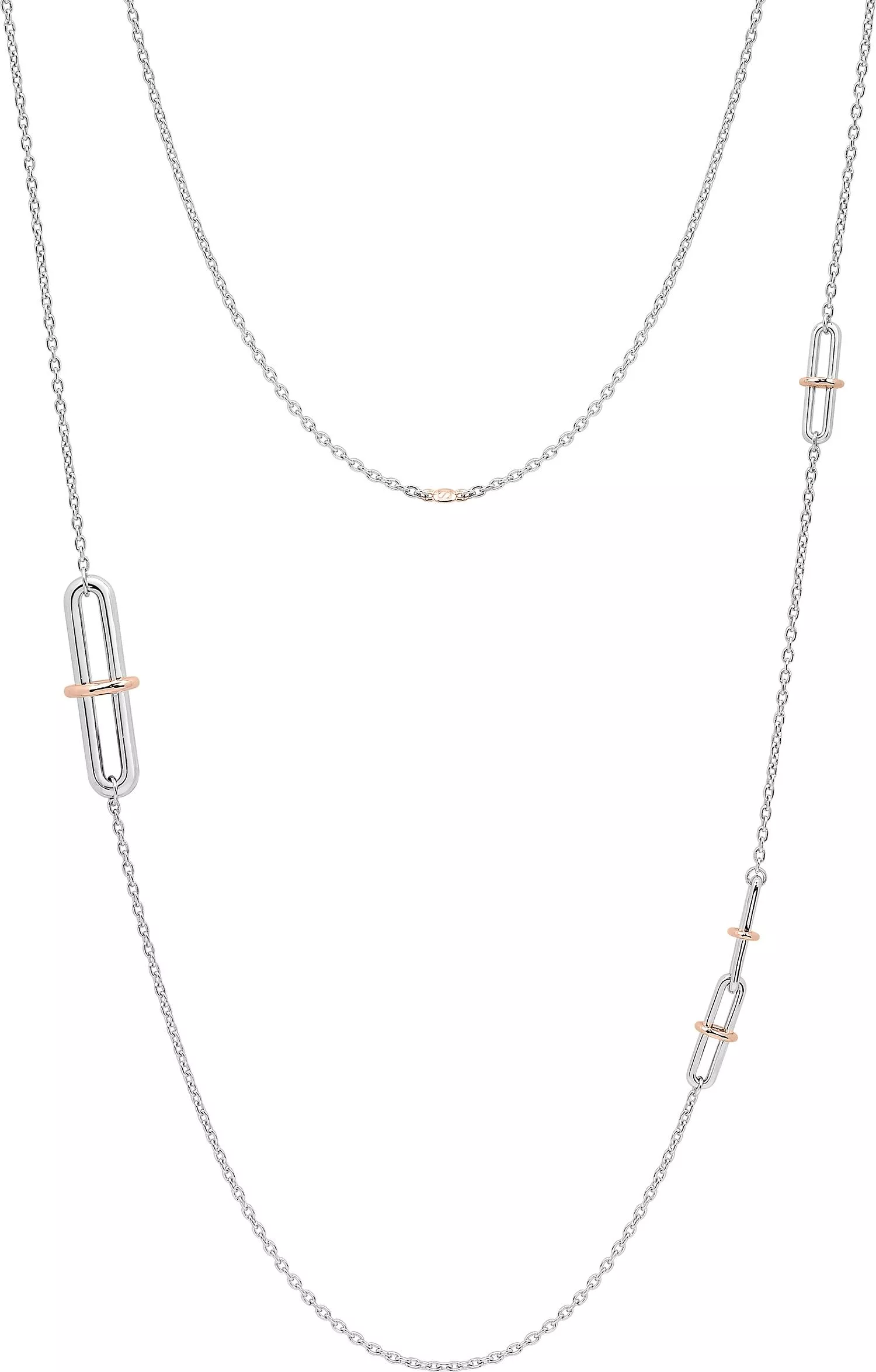 Collier Sautoir Argent Miecyslawa Rose - Collier en Argent 925 - Bijoux en Vogue