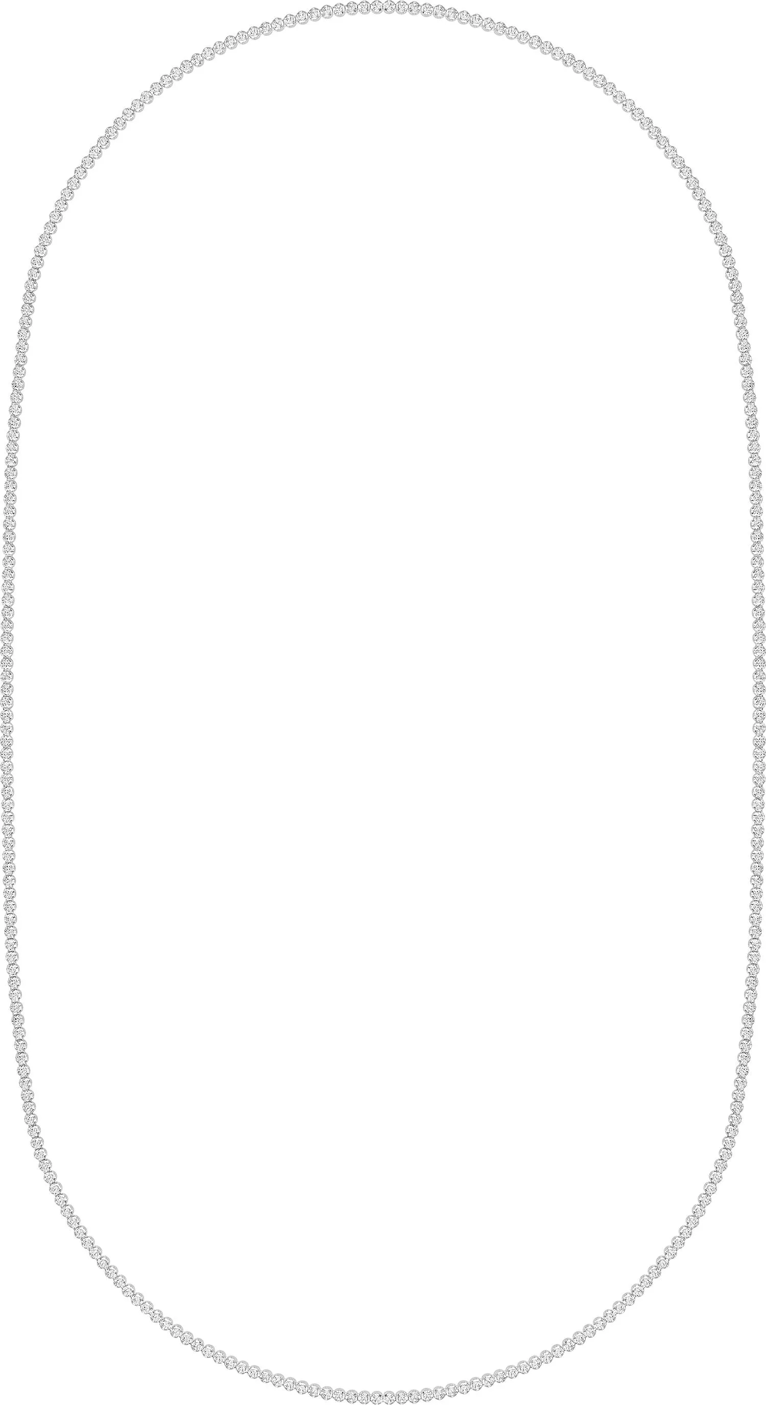 Collier Sautoir Argent Marca Zirconium - Collier en Argent 925 - Bijoux en Vogue