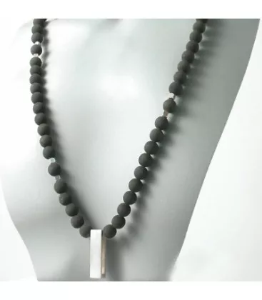 Collier pour homme Tibétaine Akio "099-6" - Collier en Argent - Bijoux en Vogue