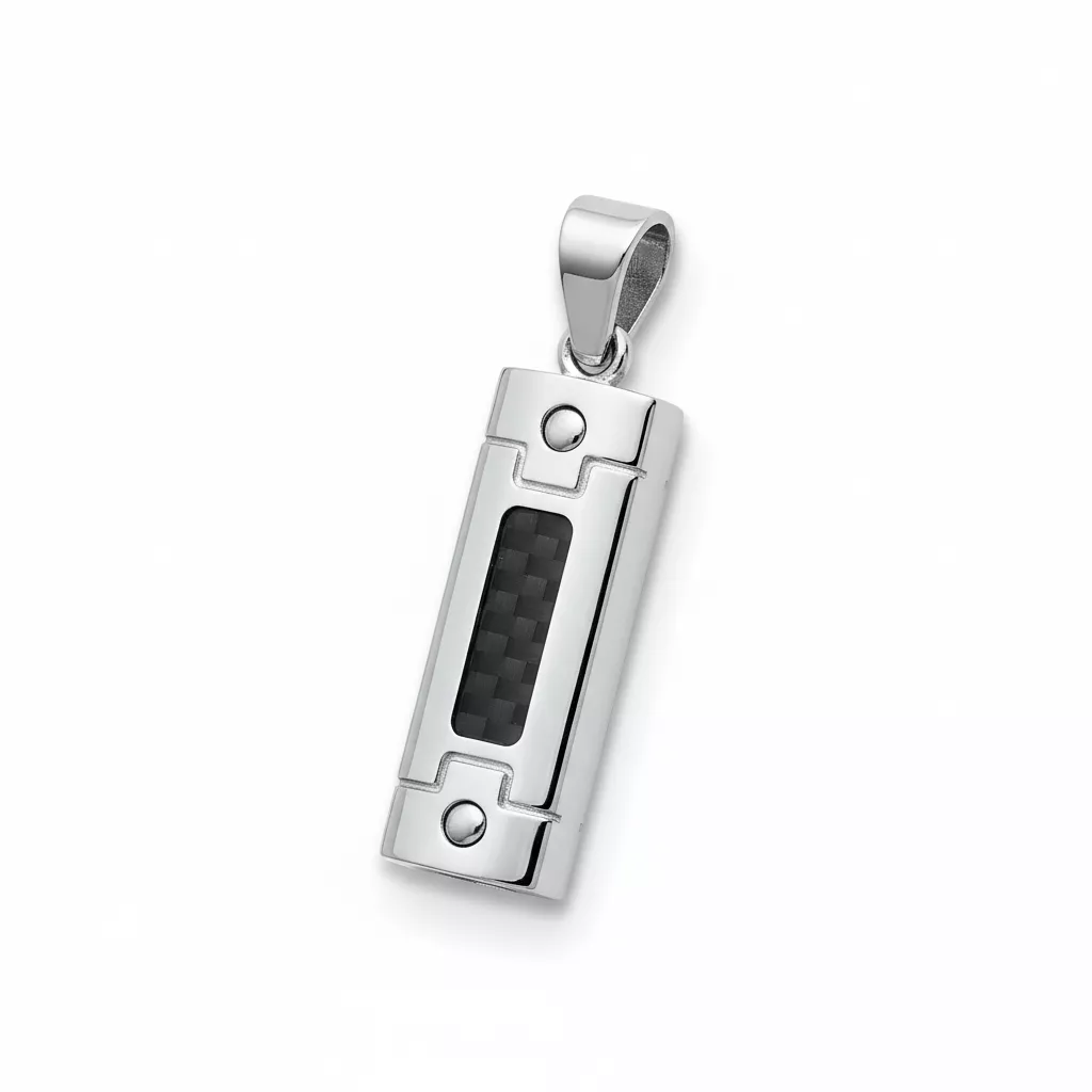 Pendentif Homme Acier Paylak Carbone Couleurs - Pendentif en Acier