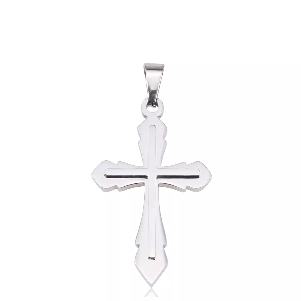 Pendentif croix Brunaud Ysaline Religieux - Pendentif en Acier