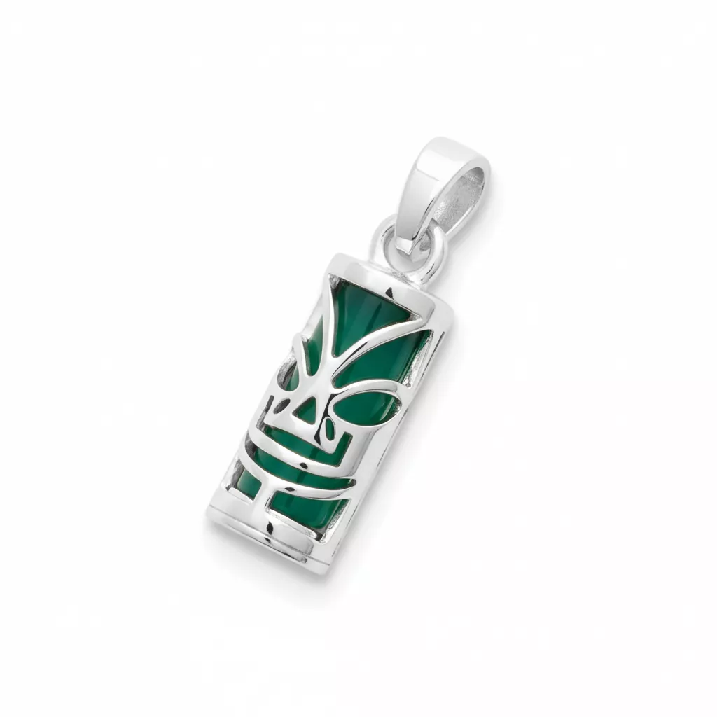 Pendentif Argent Gauhet Agate Totem - Pendentif en Argent 925 - Bijoux en Vogue