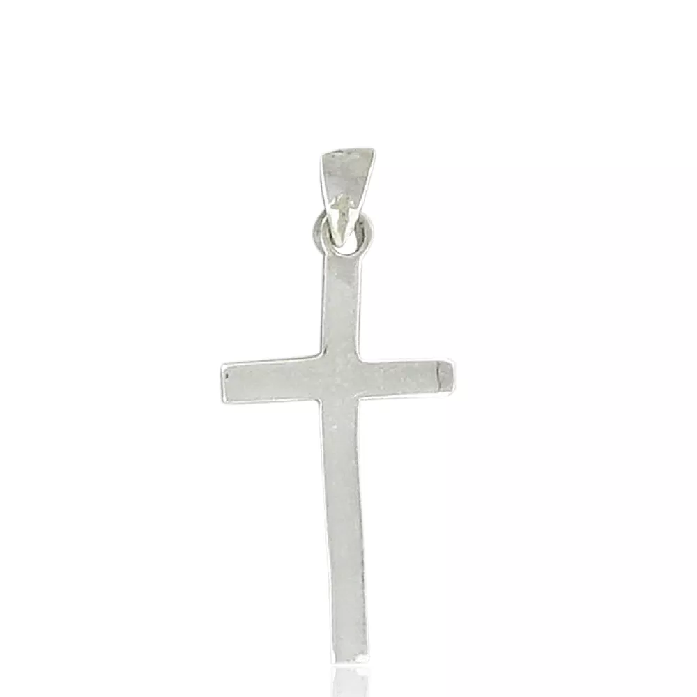 Pendentif argent croix Karounka Jean Croix Chrétienne Religieux - Pendentif en Argent 925 - Bijoux en Vogue
