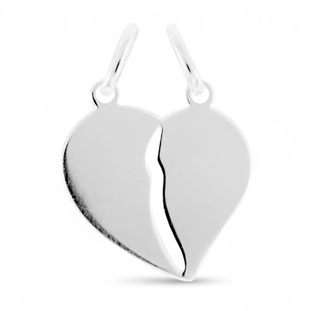 Pendentif Argent Alphousseyne Coeur Brisé - Pendentif en Argent 925 - Bijoux en Vogue