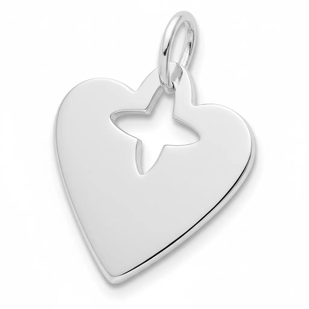 Pendentif Argent Vakana Coeur - Pendentif en Argent 925 - Bijoux en Vogue
