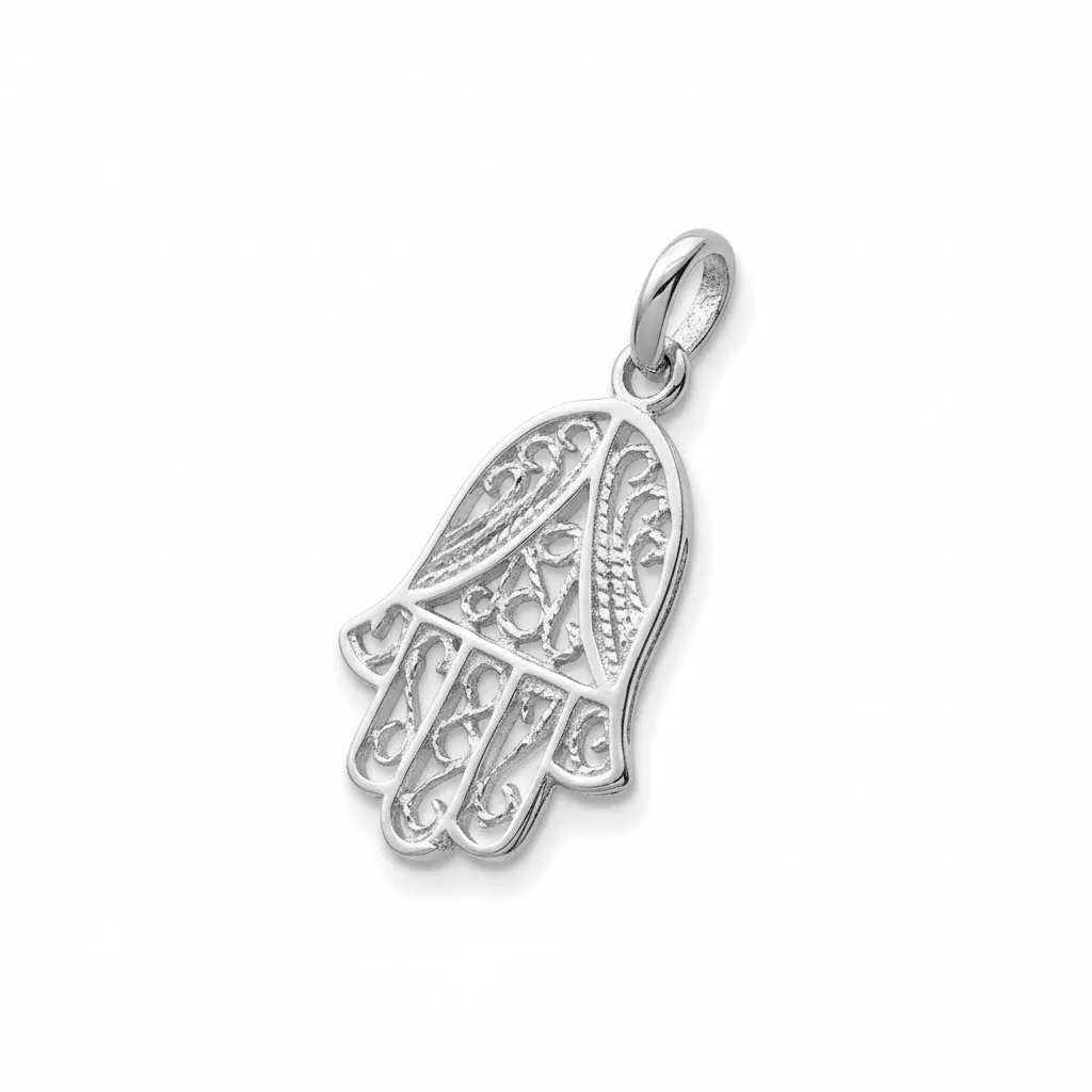 Pendentif Argent Main de Fatma - Pendentif en Argent 925 - Bijoux en Vogue