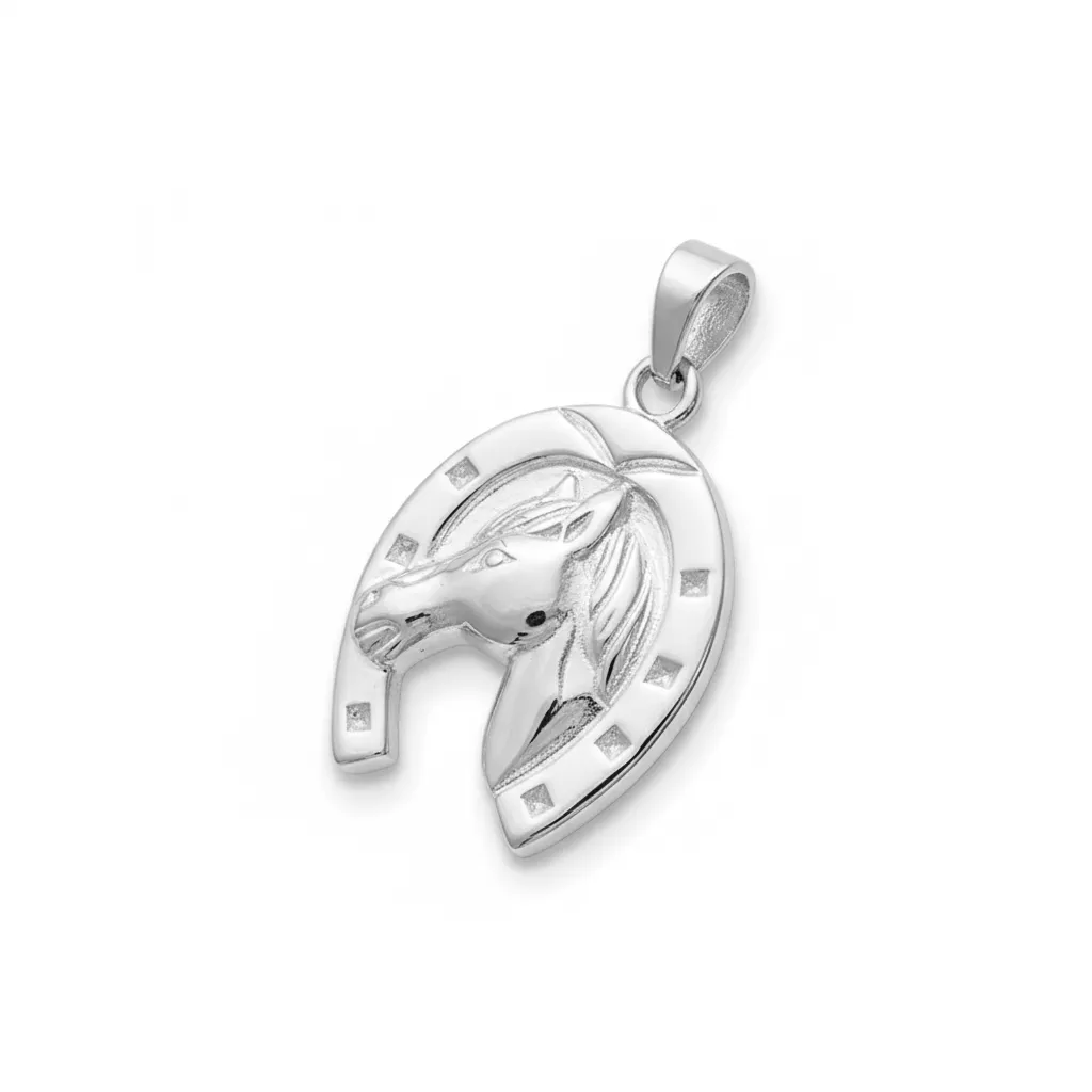 Pendentif Argent Mettaicha Fer à Cheval - Pendentif en Argent 925 - Bijoux en Vogue
