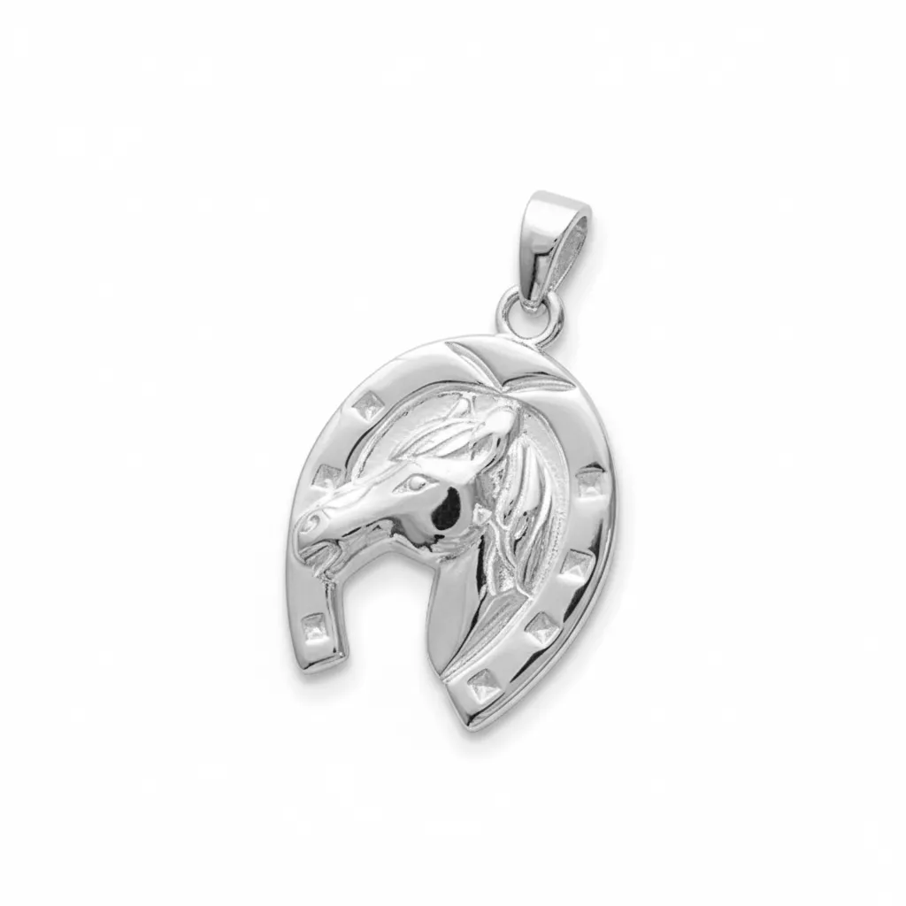 Pendentif Argent Sandie Fer à Cheval - Pendentif en Argent 925 - Bijoux en Vogue