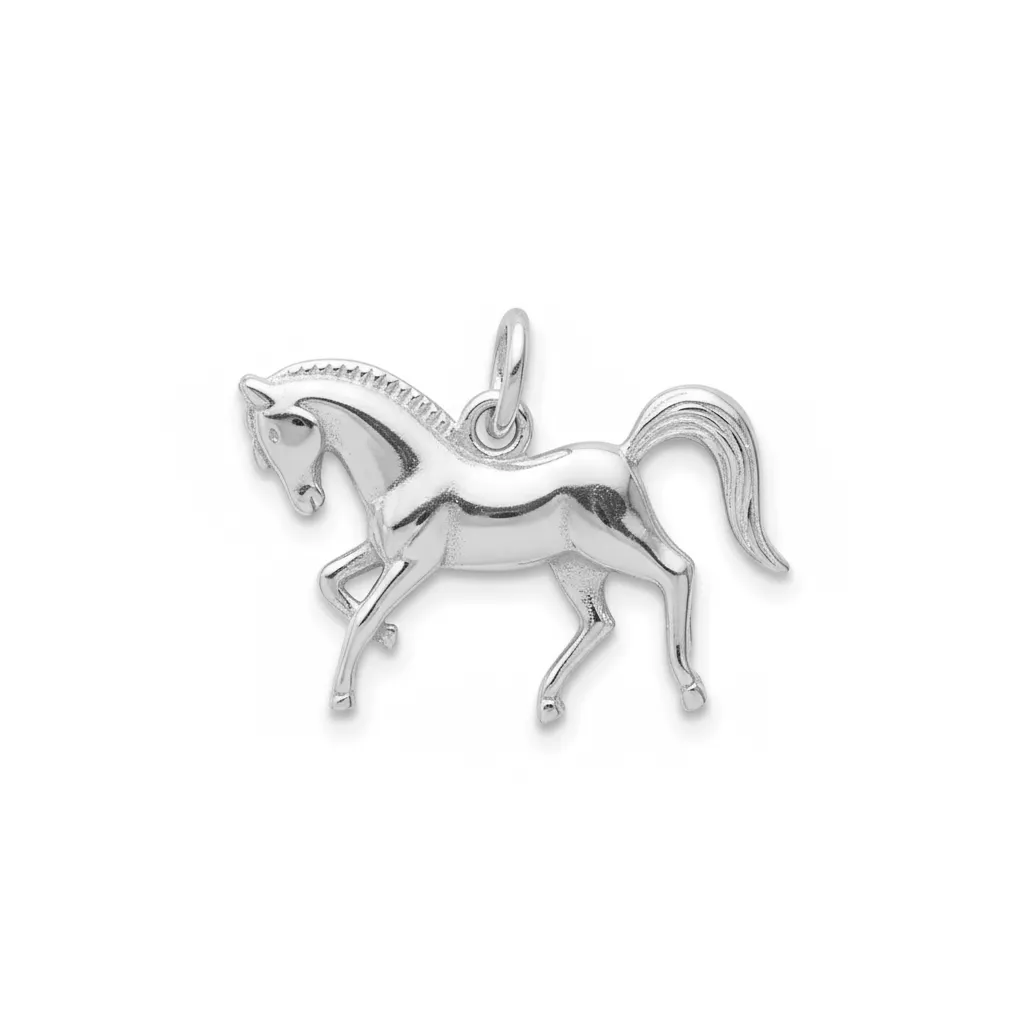 Pendentif Argent Bassmata Cheval - Pendentif en Argent 925 - Bijoux en Vogue