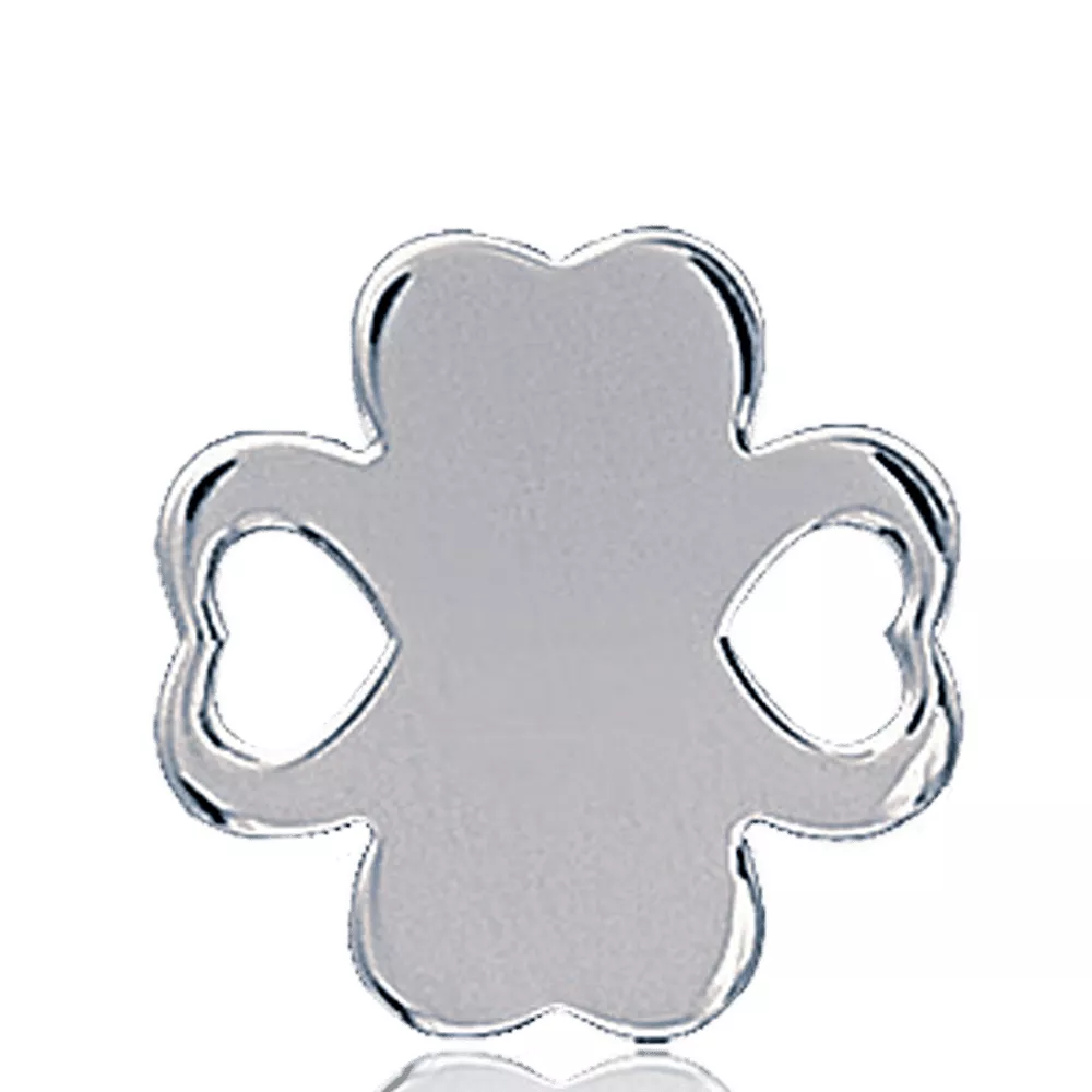 Pendentif plaque Simala trèfle Superstition - Pendentif en Argent 925 - Bijoux en Vogue