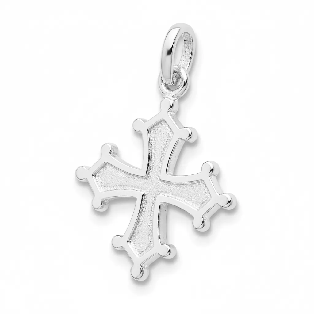 Pendentif Argent Croix Occitane - Pendentif en Argent 925 - Bijoux en Vogue