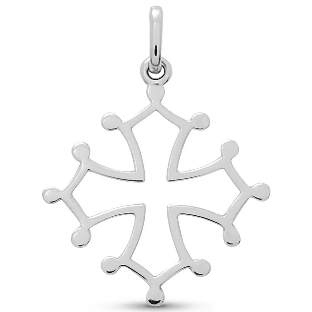 Pendentif Argent Croix Occitane - Pendentif en Argent 925 - Bijoux en Vogue