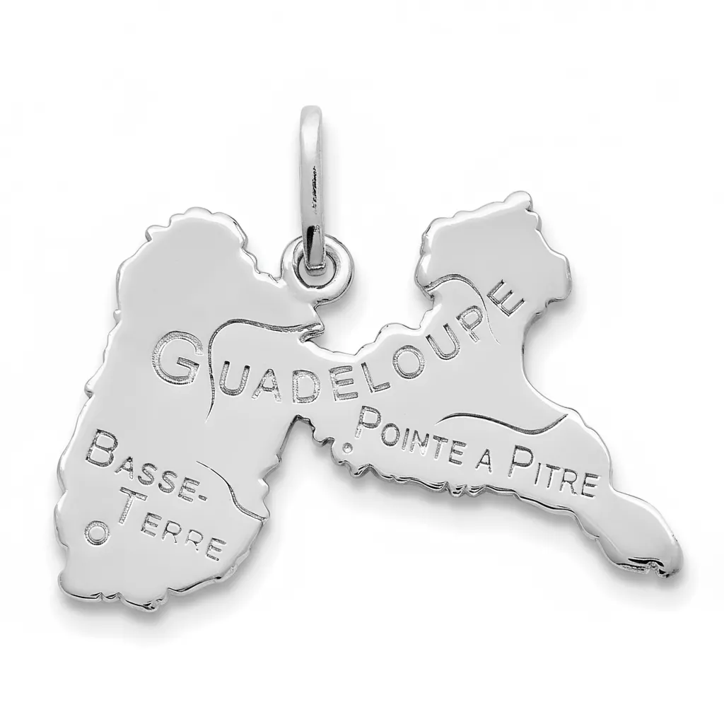 Pendentif Argent Denoel Guadeloupe - Pendentif en Argent 925 - Bijoux en Vogue
