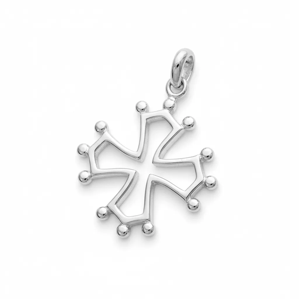 Pendentif Argent Croix Occitane - Pendentif en Argent 925 - Bijoux en Vogue