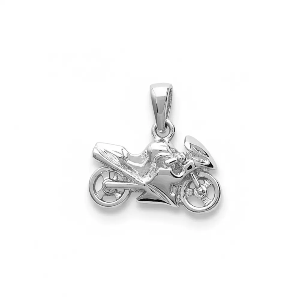 Pendentif Argent Brianthan Moto - Pendentif en Argent 925 - Bijoux en Vogue