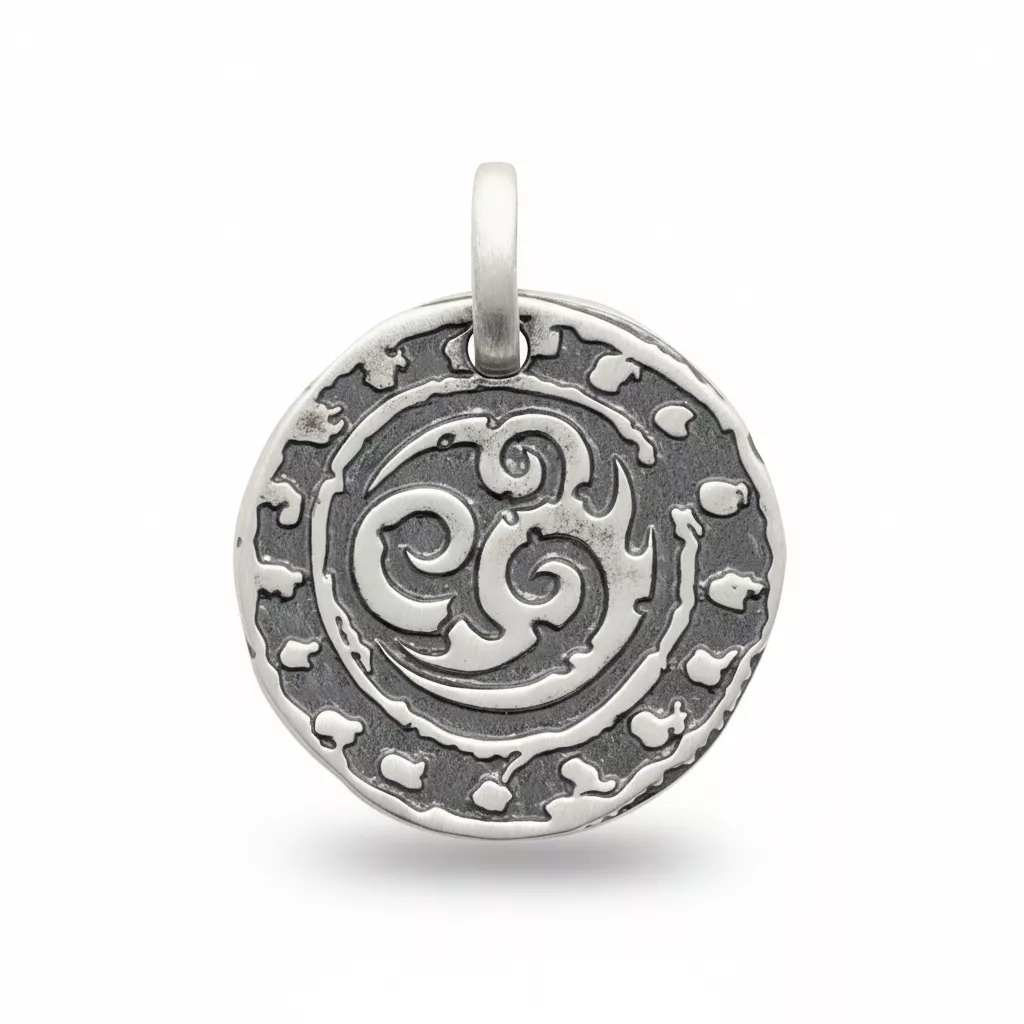 Pendentif Homme Argent Adalberto Texturé - Pendentif en Argent 925