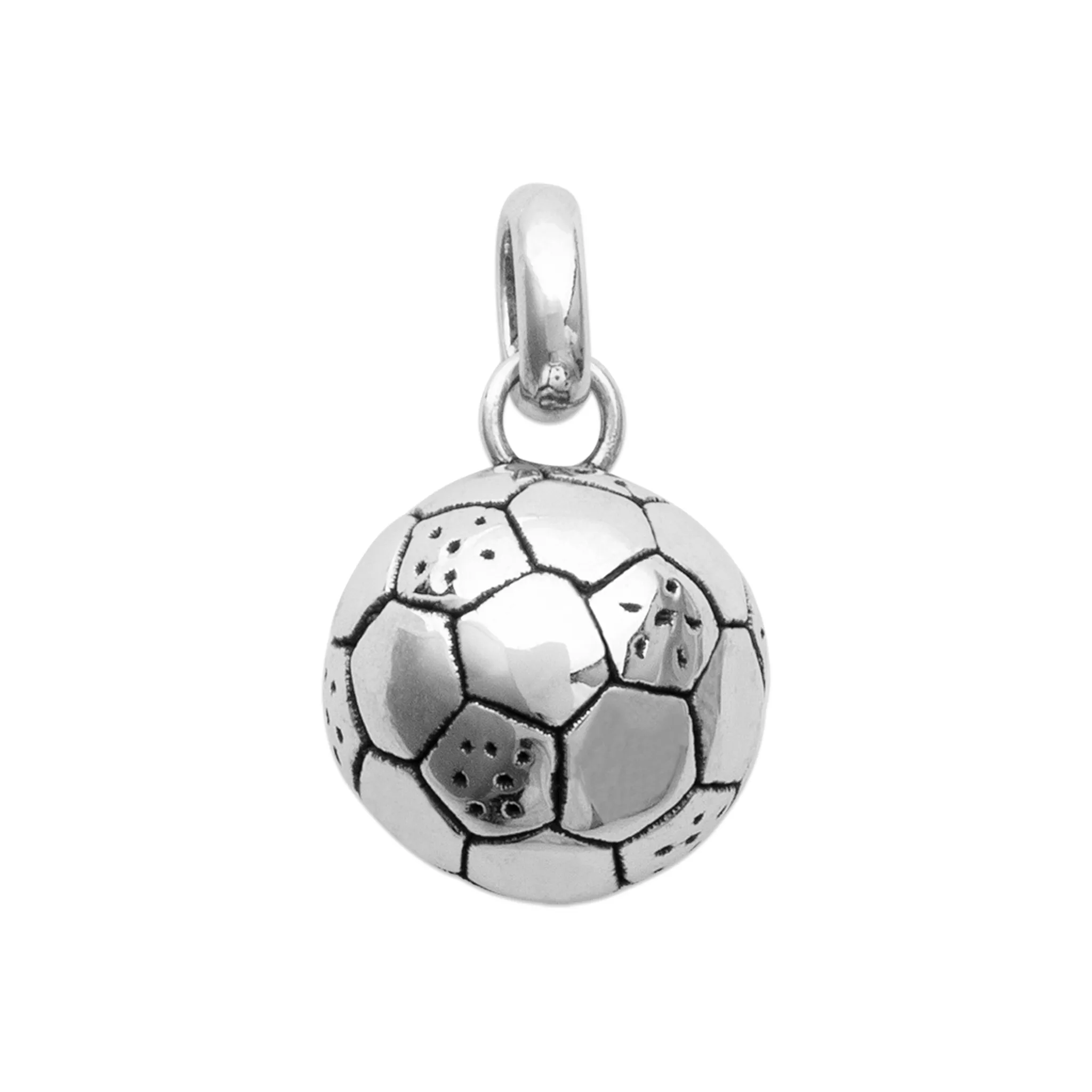 Pendentif Argent Ballon Football - Pendentif en Argent 925 - Bijoux en Vogue