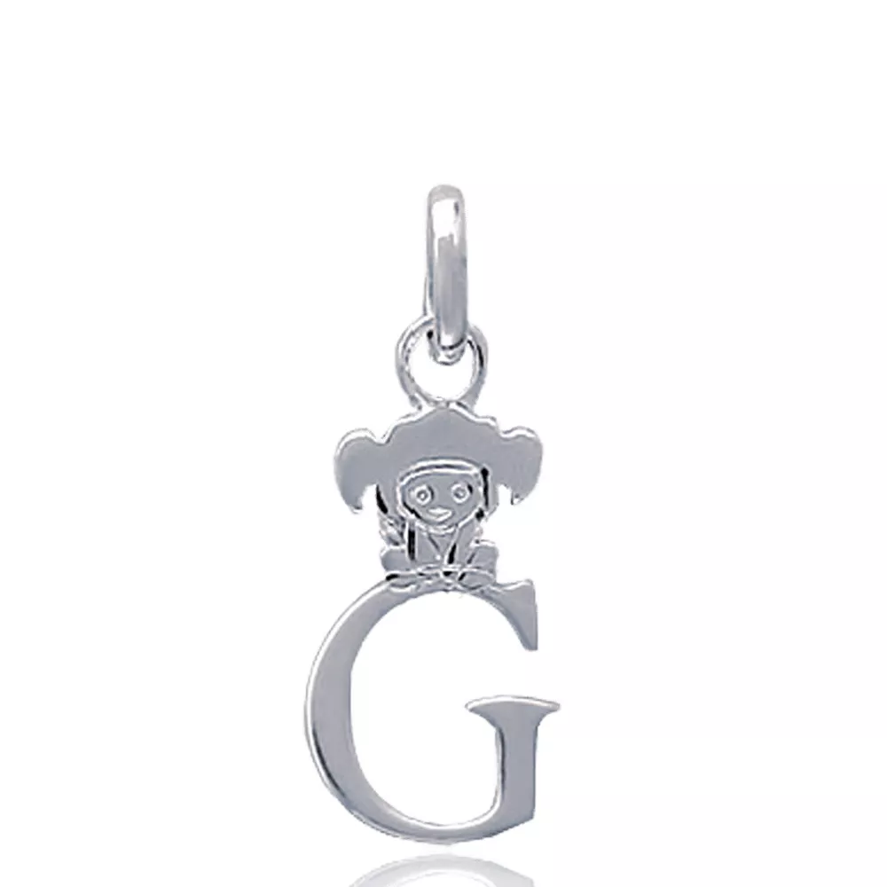 Pendentif lettre G lutin