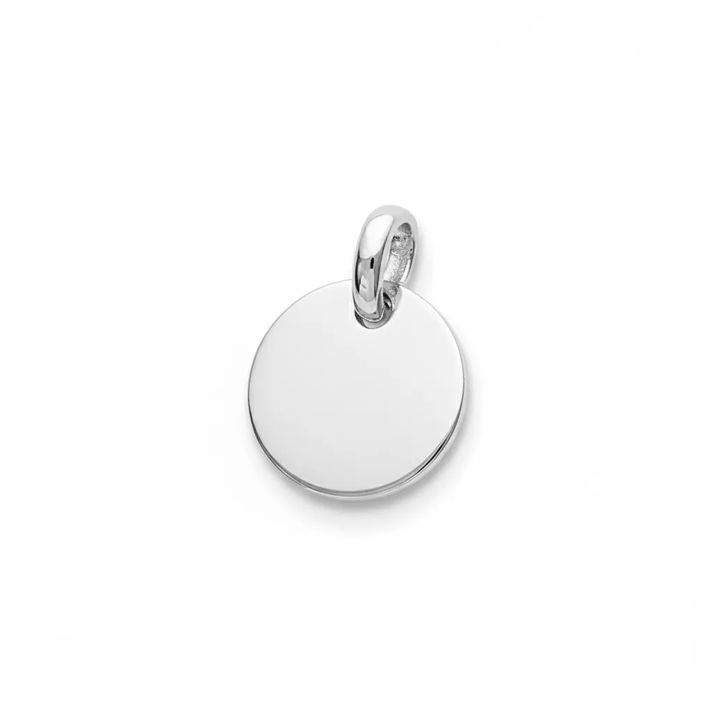 Pendentif Médaille Fille Argent - Pendentif en Argent 925 - Bijoux en Vogue