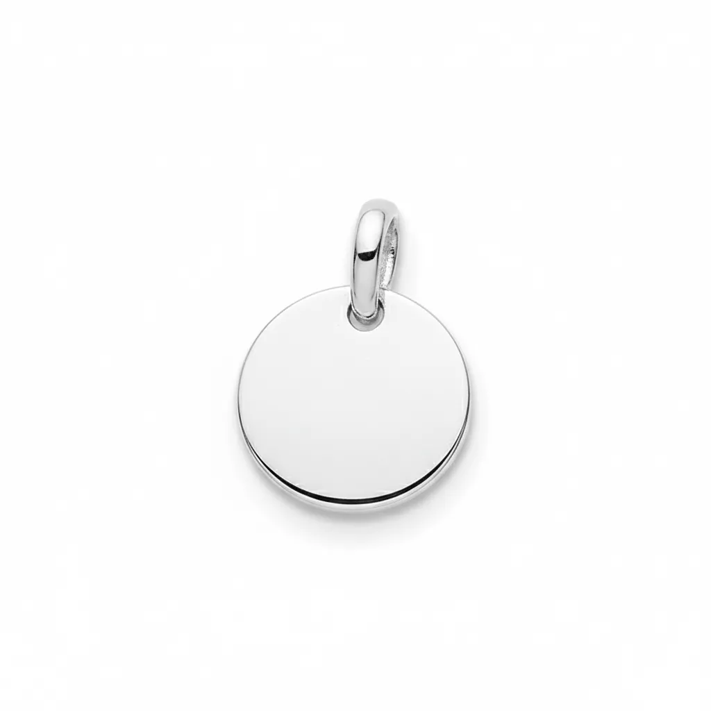 Pendentif Médaille Fille Argent - Pendentif en Argent 925 - Bijoux en Vogue