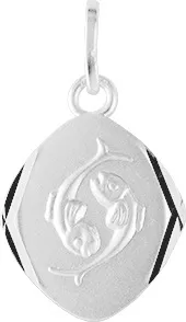 Pendentif Médaille Argent Poisson - Pendentif en Argent 925 - Bijoux en Vogue