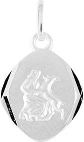 Pendentif Médaille Argent Vierge - Pendentif en Argent 925 - Bijoux en Vogue