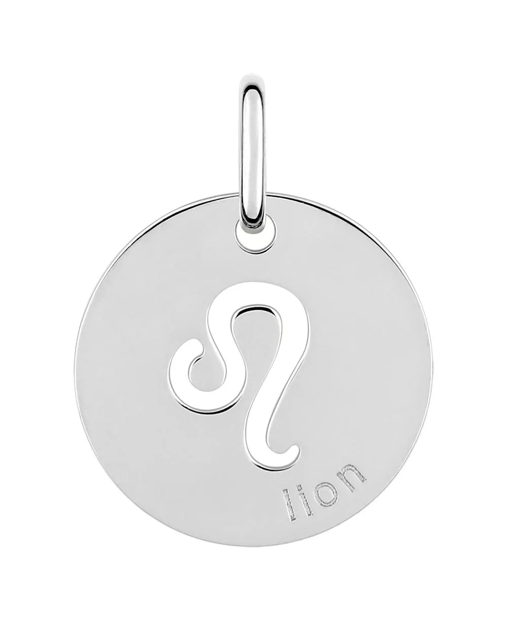 Pendentif Médaille Argent Lion - Pendentif en Argent 925 - Bijoux en Vogue