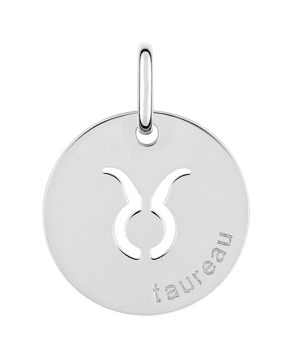 Pendentif Médaille Argent Taureau - Pendentif en Argent 925