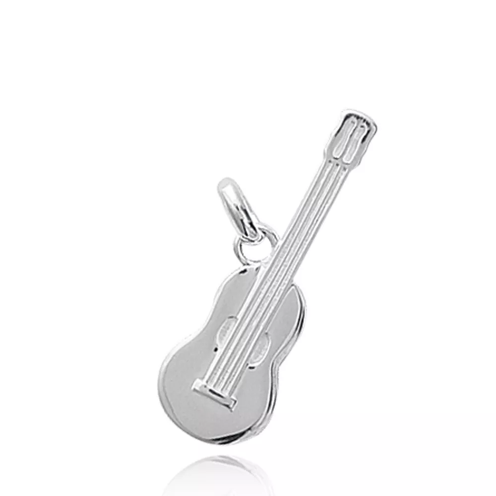 Pendentif Guitare Bilgin Argent Musique - Pendentif en Argent 925 - Bijoux en Vogue