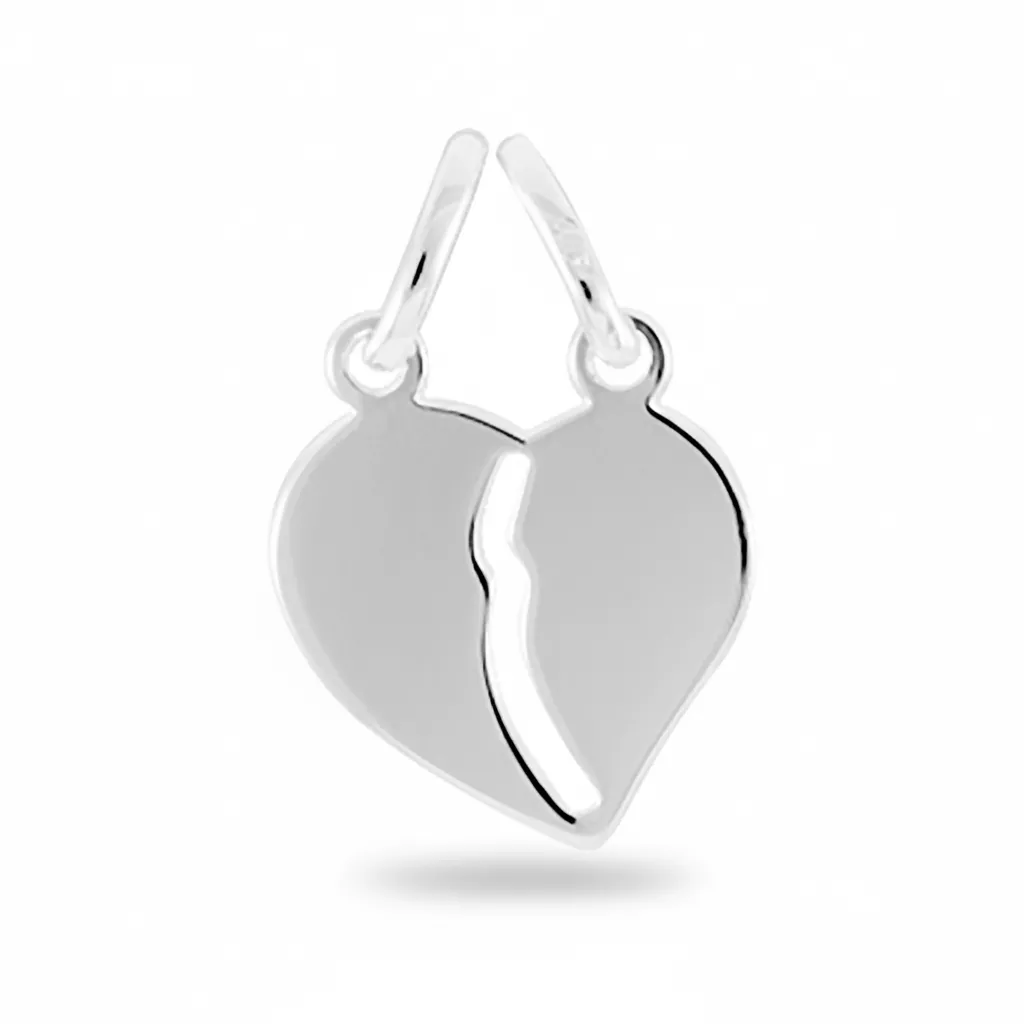 Pendentif Marialva Parchemin Argent Coeur Brisé - Pendentif en Argent 925 - Bijoux en Vogue