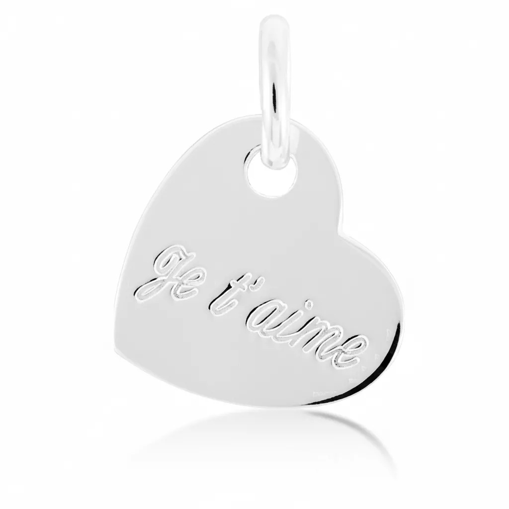 Pendentif Sedda Parchemin Argent Coeur - Pendentif en Argent 925 - Bijoux en Vogue
