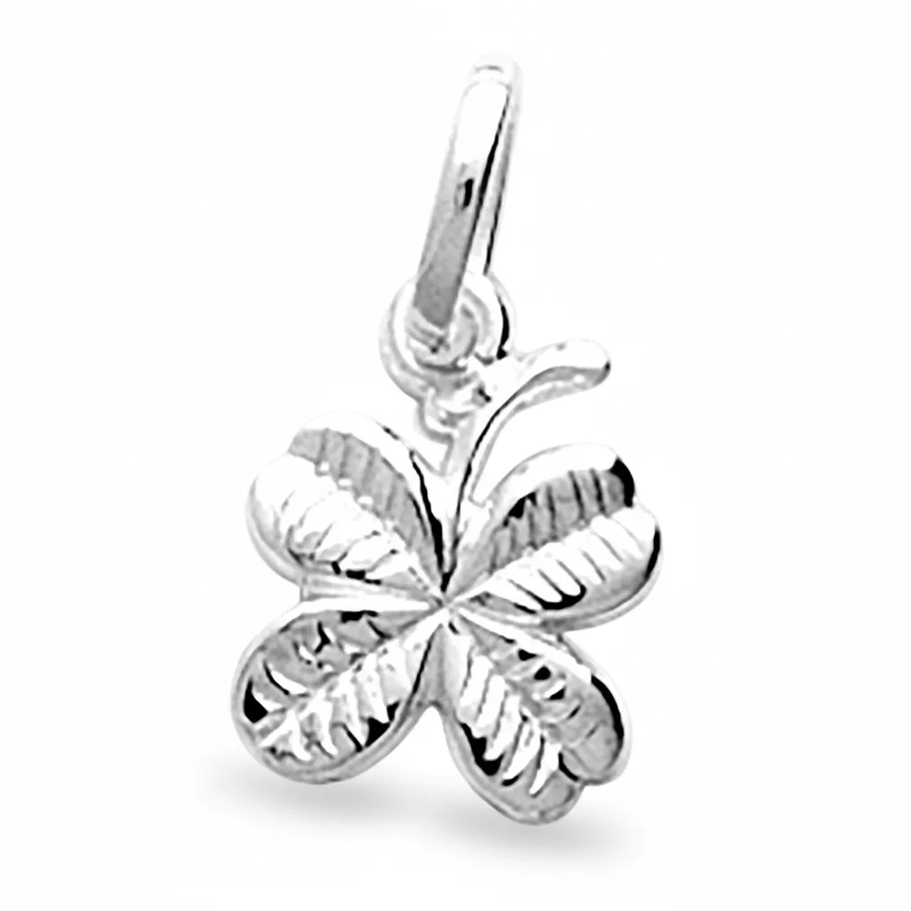 Pendentif Sudila Parchemin Argent Trèfle - Pendentif en Argent 925 - Bijoux en Vogue