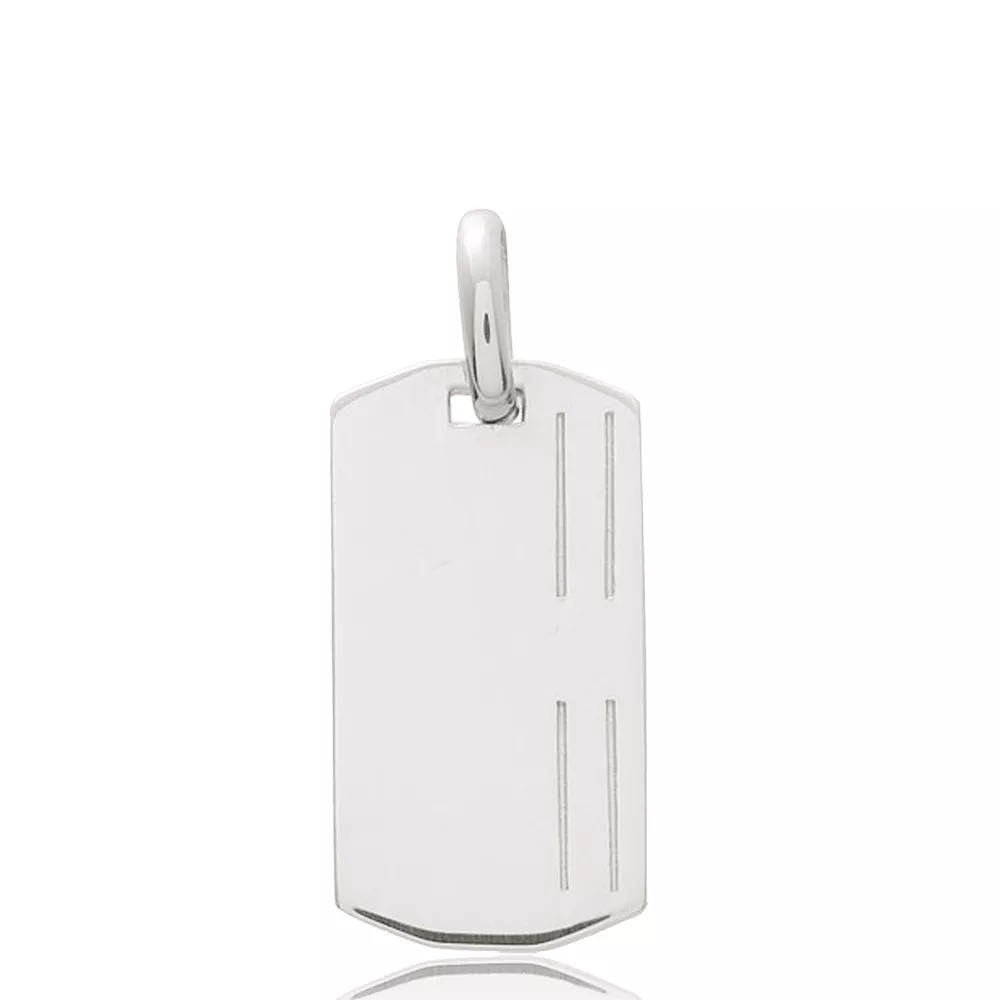 Pendentif plaque Ludgero aequilibrium - Pendentif en Argent 925 - Bijoux en Vogue
