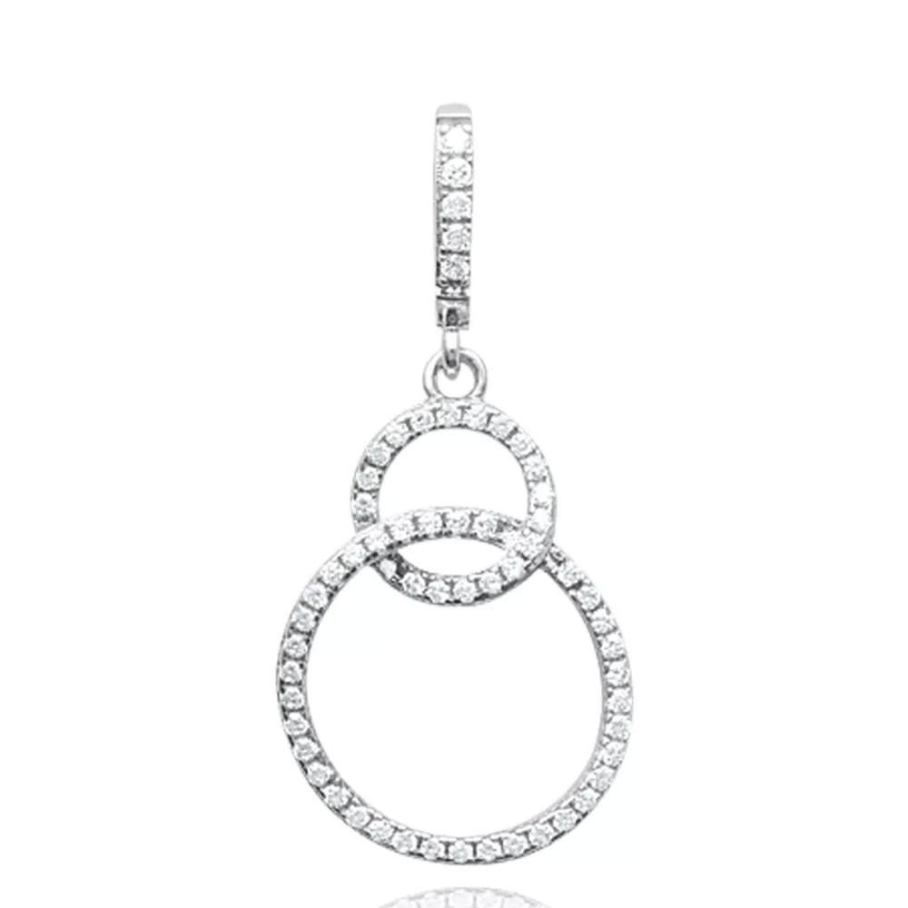 Pendentif argent 925 Ordia Strass - Pendentif en Argent 925 - Bijoux en Vogue
